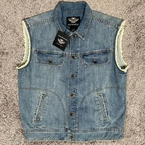 NWT Harley Davidson Denim Vest